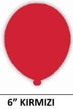 6 inc kırmızı su balonu