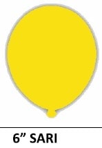 6 inc sarı su balonu