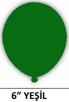 6 inc Yeşil su balonu
