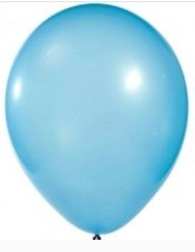 Baskısız 12 inc Metalik Açık Mavi balon