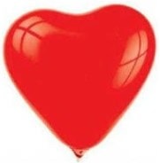 Kırmızı lateks kalp balon