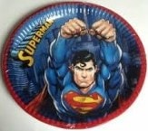 Süperman tabak parti malzemesi 8 adet