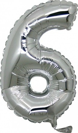 altı rakam Numara gri gümüş folyo İthal kaliteli 14 inc 38 cm folyo balon