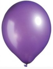 Baskısız 12 inc Metalik Mor balon