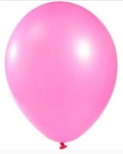 Baskısız 12 inc Metalik Pembe balon