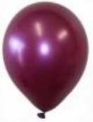 Baskısız bordo balon 12 inc balon