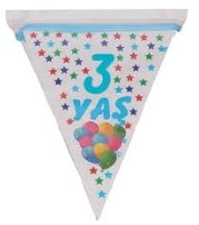 3 yaş mavi flama erkek parti malzemesi