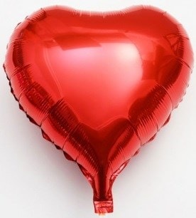 Kırmızı kalp folyo balon 22 inc