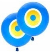 Nazar boncuğu mavi balon 12 inc balon