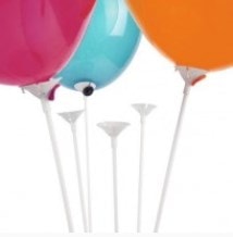 Plastik balon çubuğu ve aparatı