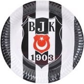 Taraftar tabak beşiktaş bjk parti malzemesi 8 adet