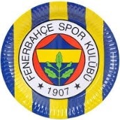 Taraftar tabak fenerbahçe fb parti malzemesi 8 adet