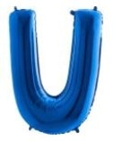 U harfi Sarı Altın Gold folyo harf balon 40 inch 100 cm